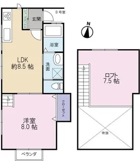 ティエドゥール【2階】の間取り