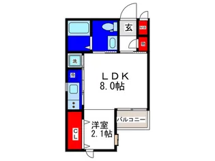 EXE RESIDENCE【3階】の間取り
