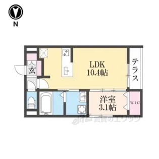 VALTERRA天理【1階】の間取り