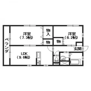 ハピネス大宮I【2階】の間取り