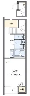 クレイノ本町南【2階】の間取り