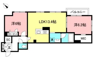 シェモア【2階】の間取り