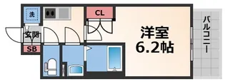 インザライフ大阪EAST RESIDENCE【12階】の間取り