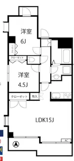 フォレスト竹虎【10階】の間取り