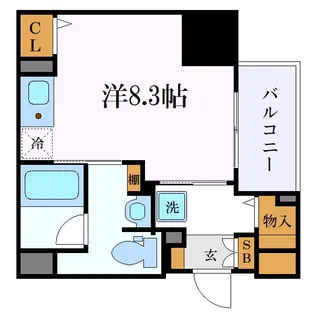 パークアクシス新栄【6階】の間取り