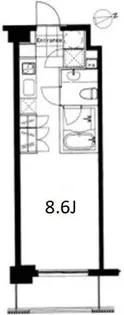 フレンシア麻布十番ノース【7階】の間取り