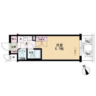 ラナップスクエア北梅田シティ【6階】の間取り