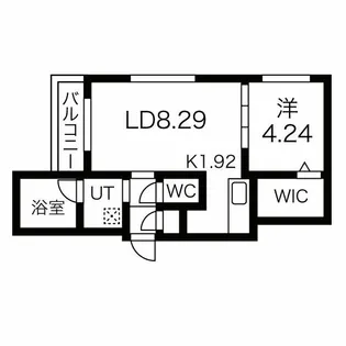 ピーロ栄通【2階】の間取り