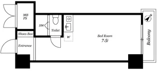 ヴェラハイツ浜町【10階】の間取り