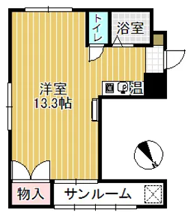 ラポール西湖【1階】の間取り
