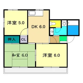 グランシティ B【2階】の間取り