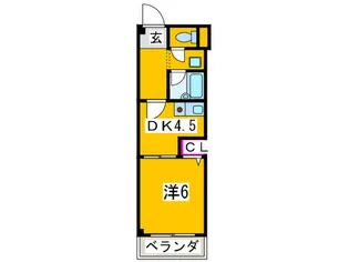 アルデ-ル中百舌鳥【1階】の間取り