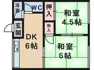 男山マンション【2階】の間取り