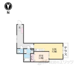 リテラス光善寺【1階】の間取り