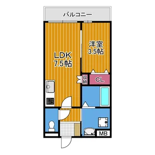 エレガンス藤井寺【3階】の間取り