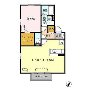ガルデニア・T-II【2階】の間取り