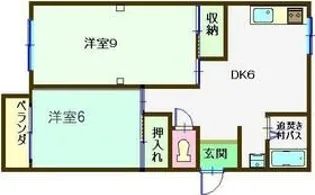 シティハイツ立野【1階】の間取り