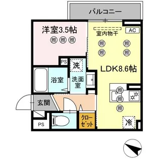 サンガーデン新山口 A【3階】の間取り