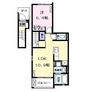 freshly(フレッシュリー【2階】の間取り