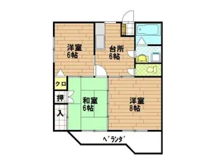 アシニボインA棟【2階】の間取り
