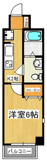 レジディア西船橋【1階】の間取り