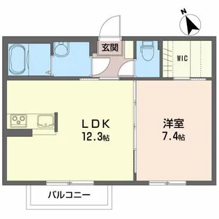 Moon Villa【1階】の間取り