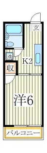 イーグルハイツB【1階】の間取り