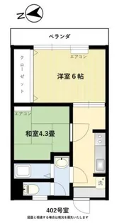 トナミビル【4階】の間取り