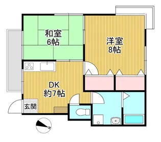 コーポ光【1階】の間取り