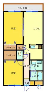パークハイツ【1階】の間取り