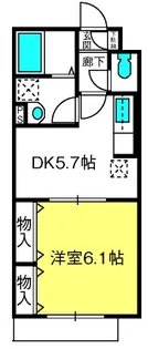 クイーンズヒル【1階】の間取り