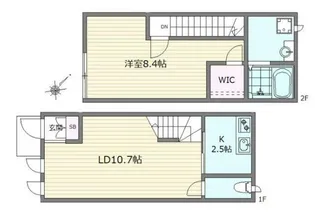 Maison Voyage メゾン ボヤージュ【1階】の間取り