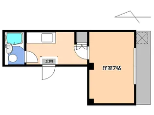 西サニーハイツ【2階】の間取り