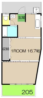 高の森コーポ【2階】の間取り