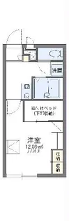 レオパレスグランディスリング【1階】の間取り