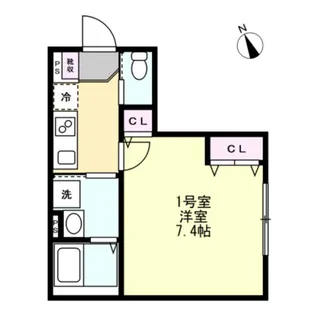 ベイルーム相模原氷川町【1階】の間取り