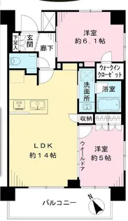 パレステージ杉並松庵【4階】の間取り