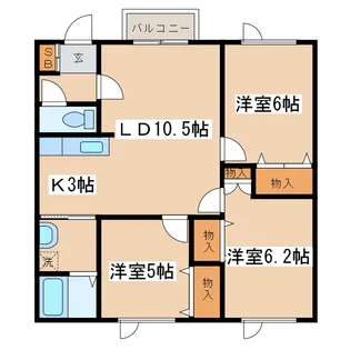 ライトハウスII【1階】の間取り