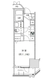 ライジングプレイス亀戸【3階】の間取り