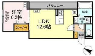D-SOLACE稲毛台町【2階】の間取り