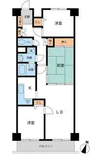 TQレジデンス柏【8階】の間取り