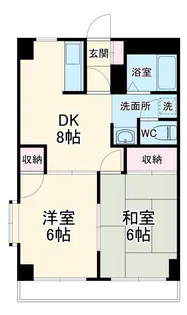 ラポールマンション【4階】の間取り