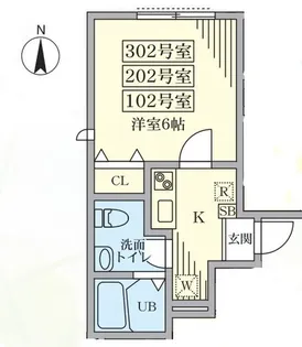 Casa Terzo【3階】の間取り