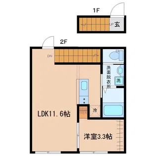 メゾン・ド・ラヴェール【2階】の間取り