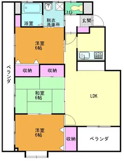 ヴェルデグローブ【3階】の間取り