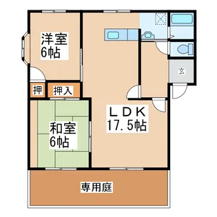 チアフルエステート【1階】の間取り