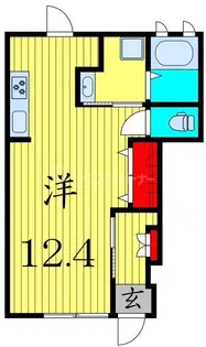 ハイツ柴又【1階】の間取り