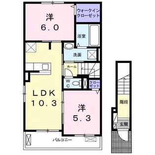 プレーヌIV【2階】の間取り