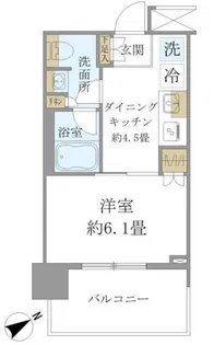 Brillia Tower 浜離宮【13階】の間取り