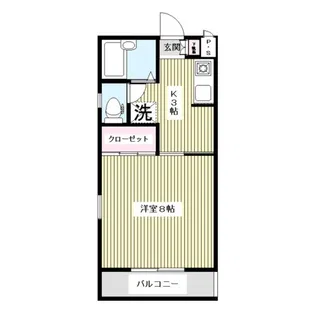 内田第2ハイツ【1階】の間取り